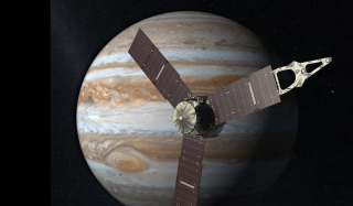 The U.S. Juno spacecraft reached its destination, Jupiter, after a very long, 3 billion-km, 5-year journey through space and time.